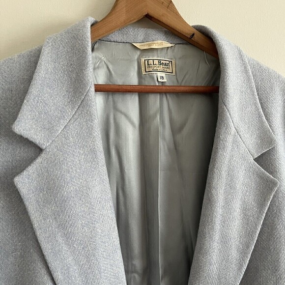 LL Bean vintage Wool blazer size 18 preppy heritage - Picture 7 of 12